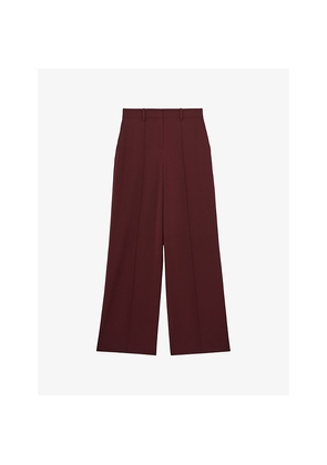Womens Reiss Luisa Wide-Leg Stretch-Woven Trousers