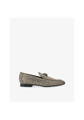 Mens Kurt Geiger London Hugh Herringbone Woven Loafers