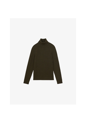 Mens Reiss Dartford Roll-Neck Stretch-Knit Jumper