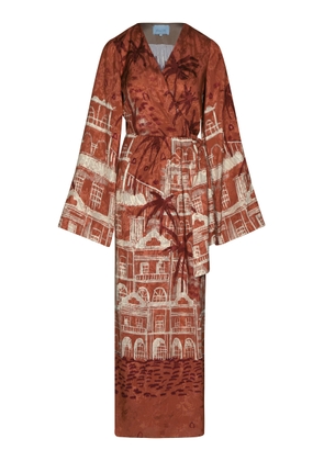 Johanna Ortiz Ollantay Jacquard Maxi Wrap Dress - Moda Operandi