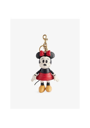 Womens Disney x Coach Minnie Leather Keyring