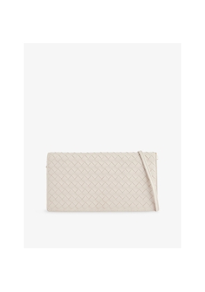 Womens Reselfridges Pre-Loved Bottega Veneta Intrecciato Leather Clutch