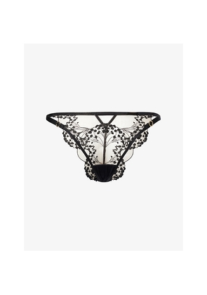 Womens Bluebella Marisa Embroidered Mesh Briefs