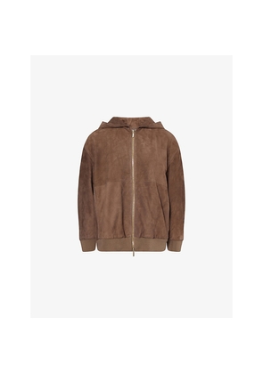 Womens Max Mara Hooded Suede Jacket