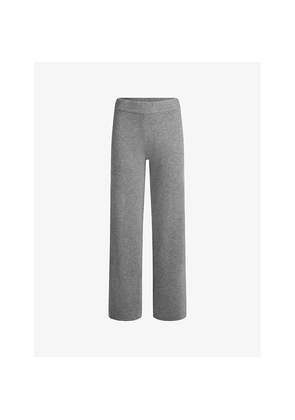 Womens Skims Cashmere Wide-Leg Trousers