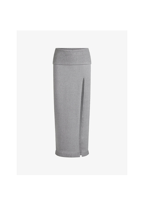 Womens Skims Textured Knit Long Knitted Skirt
