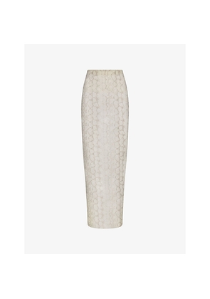 Womens Skims Milky Sheer Mesh Long Skirt