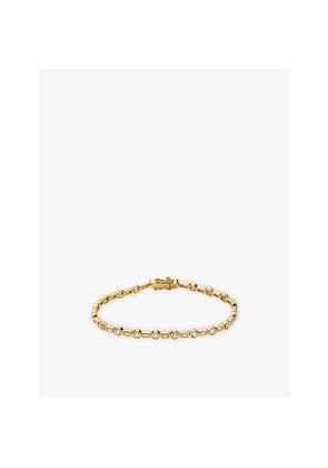 Womens Missoma Lucy Williams 18ct Yellow-Gold Vermeil and Cubic Zirconia Tennis Bracelet