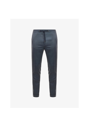 Mens Paul Smith Drawstring-Waist Tapered-Leg Wool Trousers