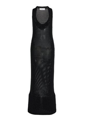 Brandon Maxwell The Lou Lou Open-Knit Maxi Dress - Moda Operandi