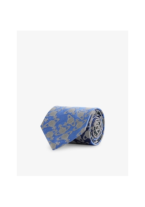 Mens Vivienne Westwood Patterned Silk Tie
