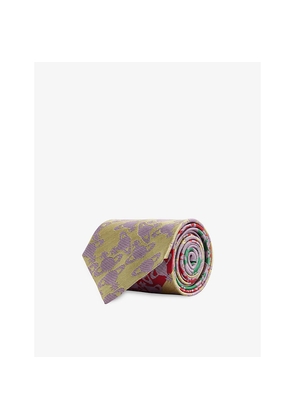 Mens Vivienne Westwood Patterned Silk Tie