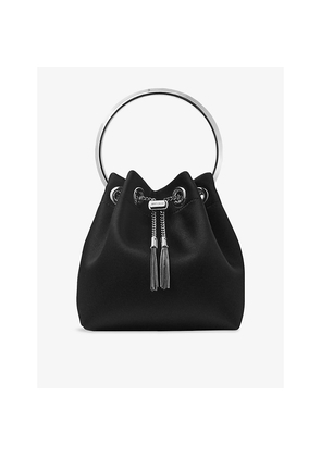 Womens Jimmy Choo Bon Bon Satin Top-Handle Bag