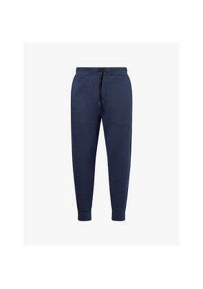 Mens Focus Tech Straight-Leg Cotton-Jersey Jogging Bottoms