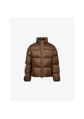 Mens Amiri Bones Logo-Patch Shell-Down Jacket