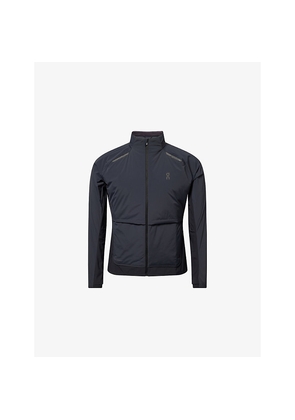 Mens On Weather Insulated Reflective-Logo Shell Jacket