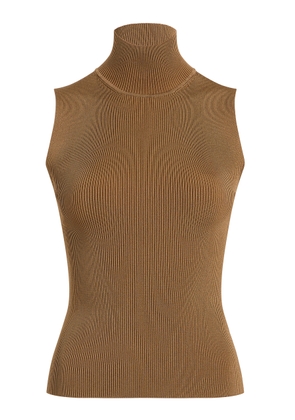 Khaite Benita Ribbed-Knit Turtleneck Top - Moda Operandi
