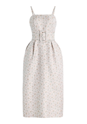 Rosie Assoulin Artichoke Belted Jacquard Dress - Moda Operandi