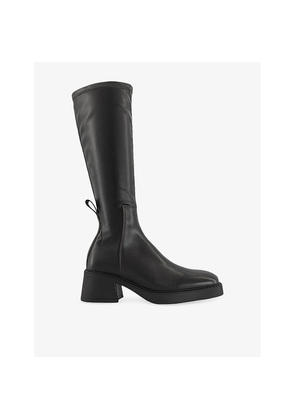 Womens Miista Margit Leather Heeled Knee-High Boots