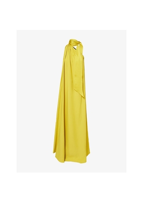Womens Taller Marmo Astor Crepe-Cady Maxi Dress
