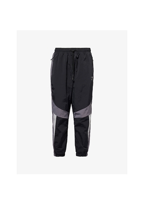 Mens Gymshark Retro Relaxed-Fit Shell Track Pants