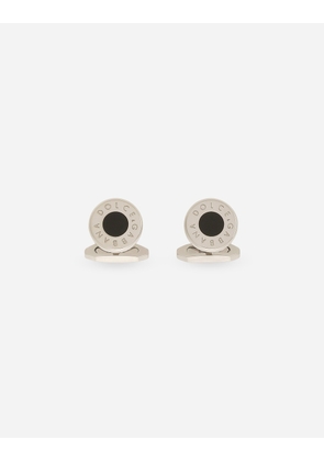 Dolce & Gabbana Round Logo Cufflinks - Man Bijoux Silver Metal Onesize