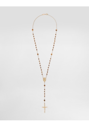 Dolce & Gabbana Rosary Necklace Stones - Man Bijoux Gold Metal Onesize