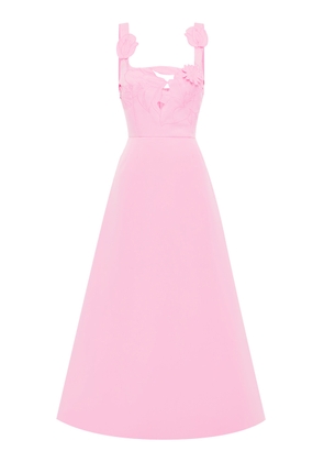 Leo Lin Rianne Appliquéd Crepe Maxi Dress - Moda Operandi
