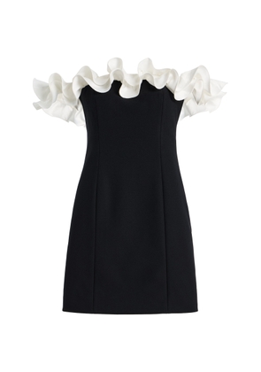 ROTATE Ruffle-Trimmed Crepe Mini Dress - Moda Operandi