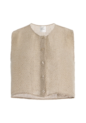 Leset Stella Linen-Blend Vest - Moda Operandi