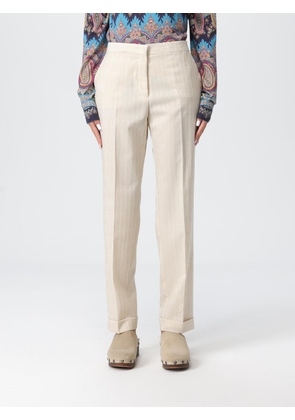 Pants ETRO Woman color White