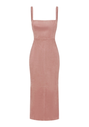 Alex Perry Suede Midi Dress - Moda Operandi
