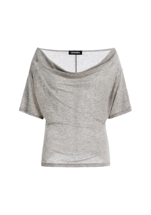 EB Denim Madeo Cowl-Neck Cotton T-Shirt - Moda Operandi