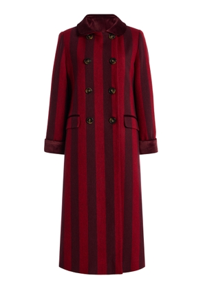 LA VESTE Miranda Striped Wool Coat - Moda Operandi