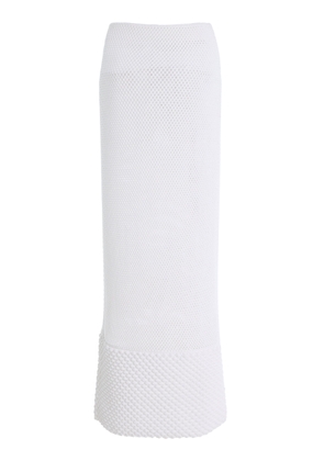 Brandon Maxwell The Iris Open-Knit Maxi Skirt - Moda Operandi