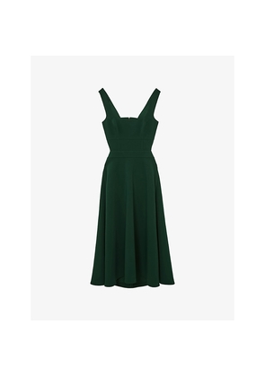 Womens Reiss Dina Cut-Out Woven Midi Dress