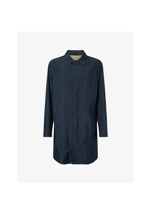 Mens Corneliani Water Resistant Soft Woven Trench Jacket