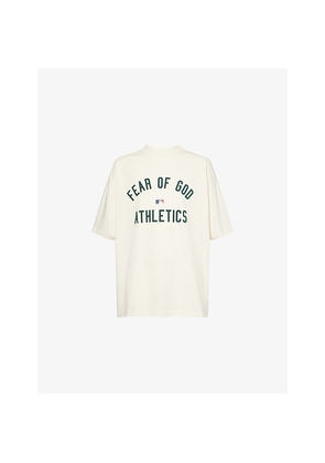 Mens Fear Of God Essentials Fog x Essentials x mlb Athletics 90's Fit Crewneck Cotton-Jersey T-Shirt