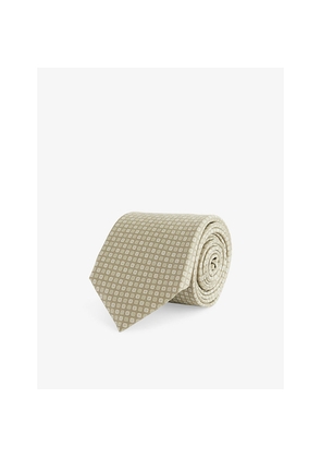 Mens Corneliani Patterned Silk Tie