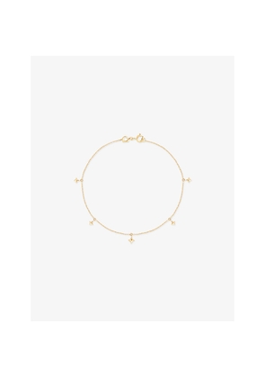 Womens Astrid & Miyu Cosmic Star 14ct Yellow-Gold Charm Bracelet