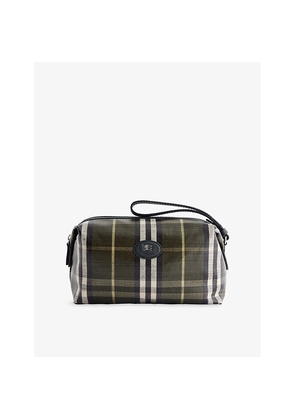 Mens Burberry Highlands Canvas Travel Pouch