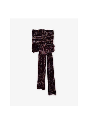 Mens Dries Van Noten Teya Knitted Scarf