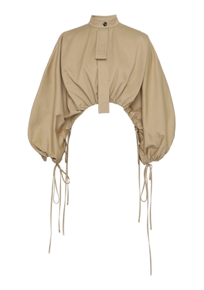 Zimmermann Rebellion Drawcord Cotton Poplin Top - Moda Operandi