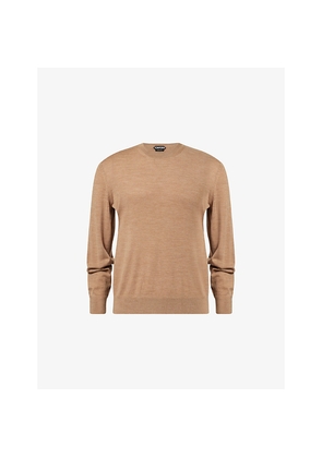 Mens Tom Ford Crewneck Regular-Fit Wool Jumper