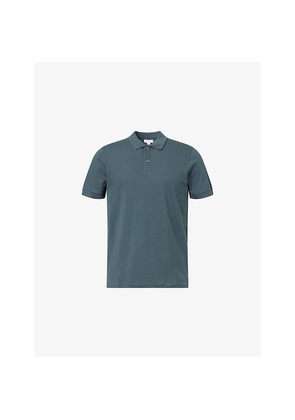 Mens Sunspel Supima Cotton-Piqué Polo Shirt
