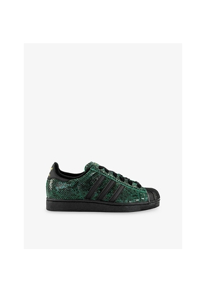 Womens Adidas Superstar II Leather Trainers