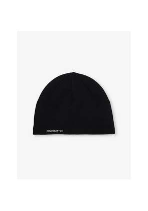 Mens Cole Buxton Logo-Print Merino-Wool Beanie Hat