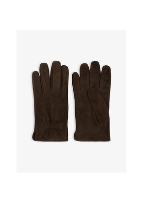 Mens Boggi Milano Topstitched Suede Gloves