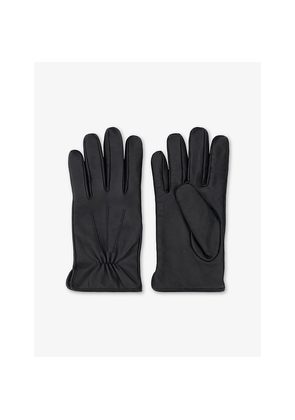 Mens Boggi Milano Topstitched Leather Gloves