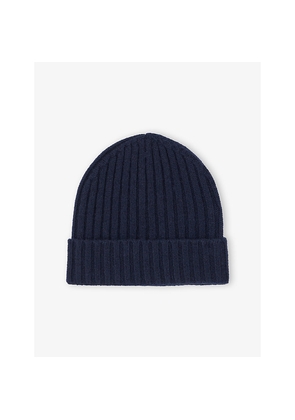 Mens Boggi Milano Ribbed Cashmere Beanie Hat